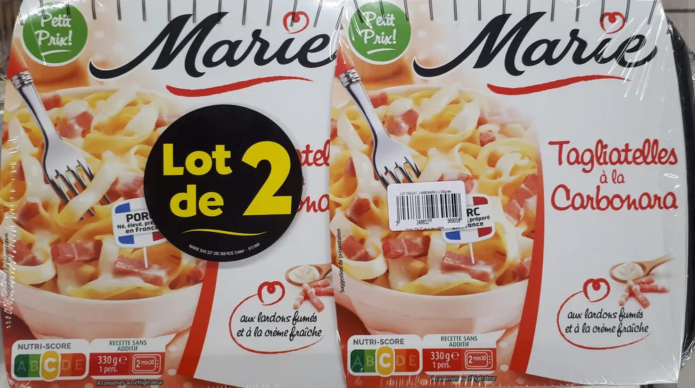 Tagliatelles à la carbonara