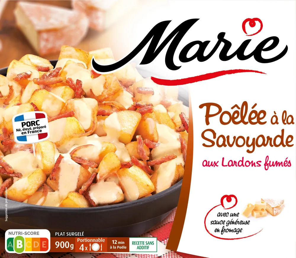 Poêlée à la Savoyarde lardons fumés et oignons rissolés