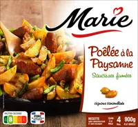 Poêlée à la paysanne Saucisses fumées