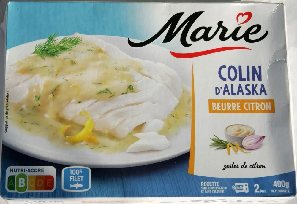 Colin d'alaska beurre citron - Zestes de citrons