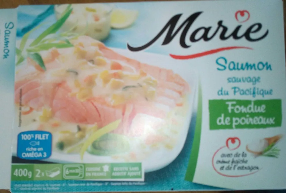 Saumon sauvage et fondue de poireaux