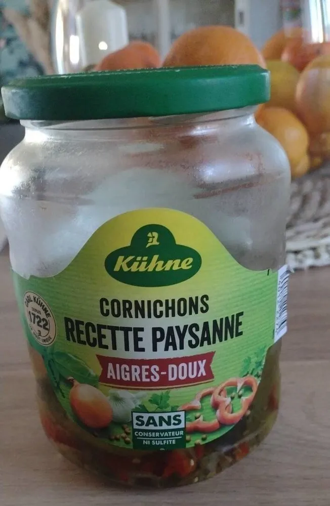 Cornichons aigres doux