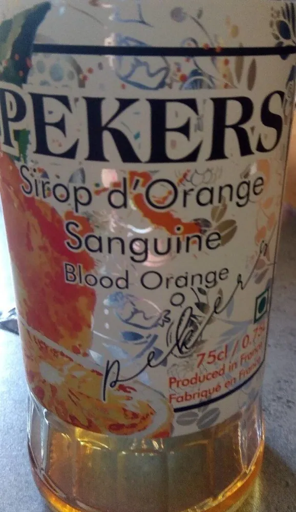 SIROP D'ORANGE SANGUINE