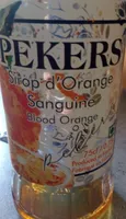 SIROP D'ORANGE SANGUINE