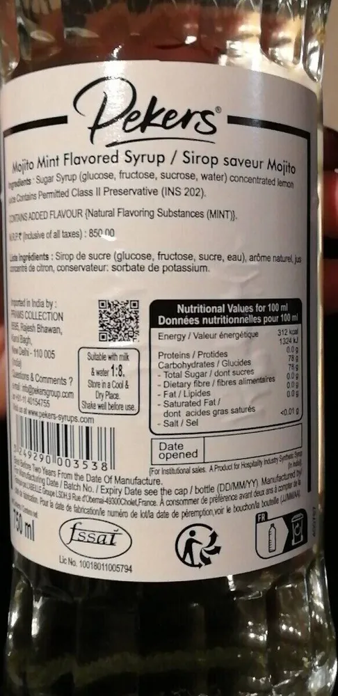 Sirop demojito