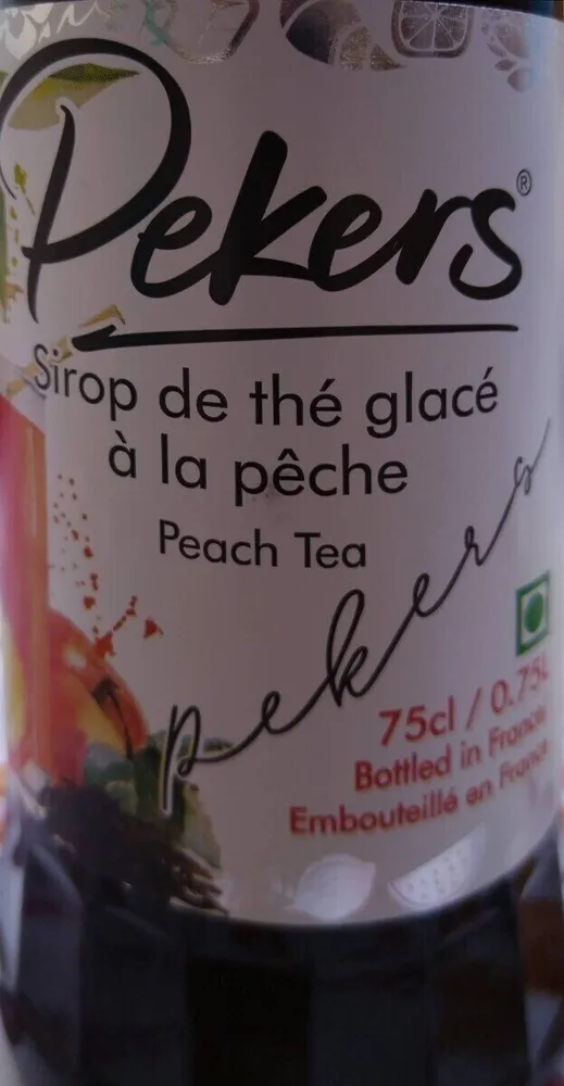Sirop de thé glacé à la pêche