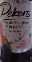 Sirop de thé glacé à la pêche