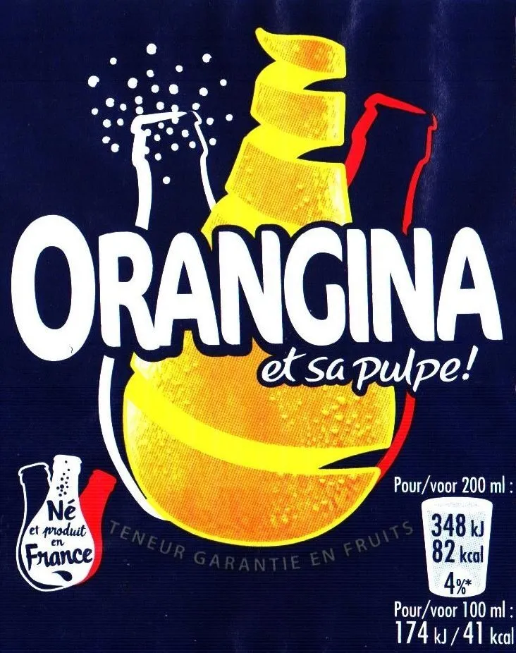 Orangina et sa pulpe.