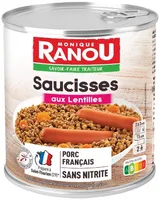 Saucisses aux lentilles 840g