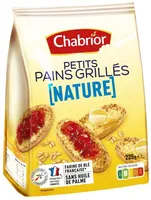 Petits pains grillés nature / au froment