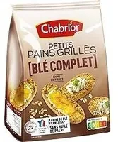 Petits pains grillés au blé complet