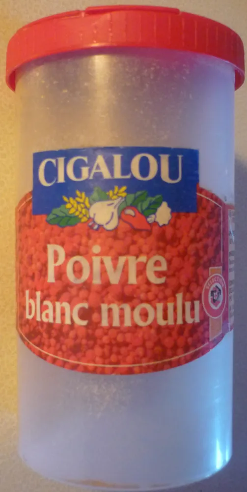Poivre blanc moulu