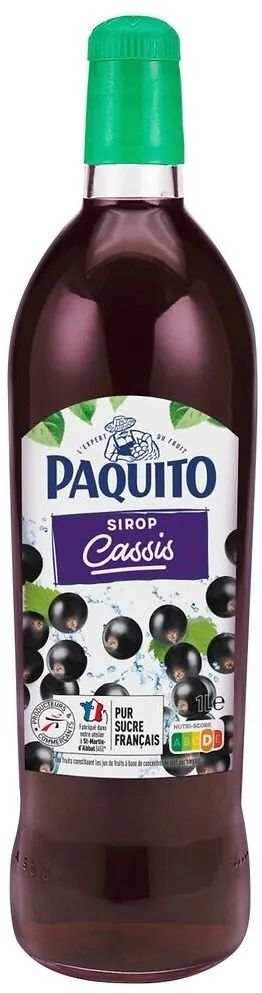 Sirop Cassis bt verre 1L