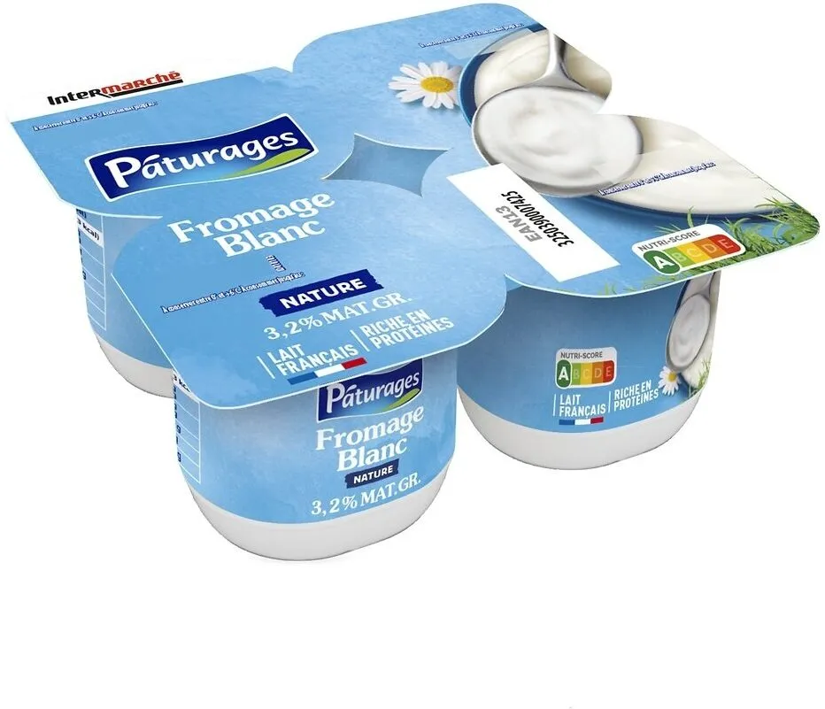 Fromage frais nature 3,2% 4x100g