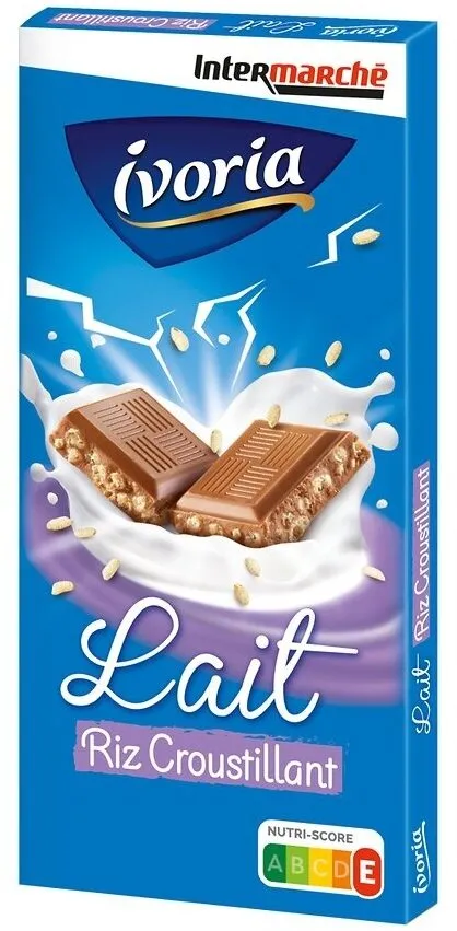 Tablette familiale chocolat au lait au riz croustillant - 2x100g