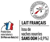 Lait uht entier bq 1l