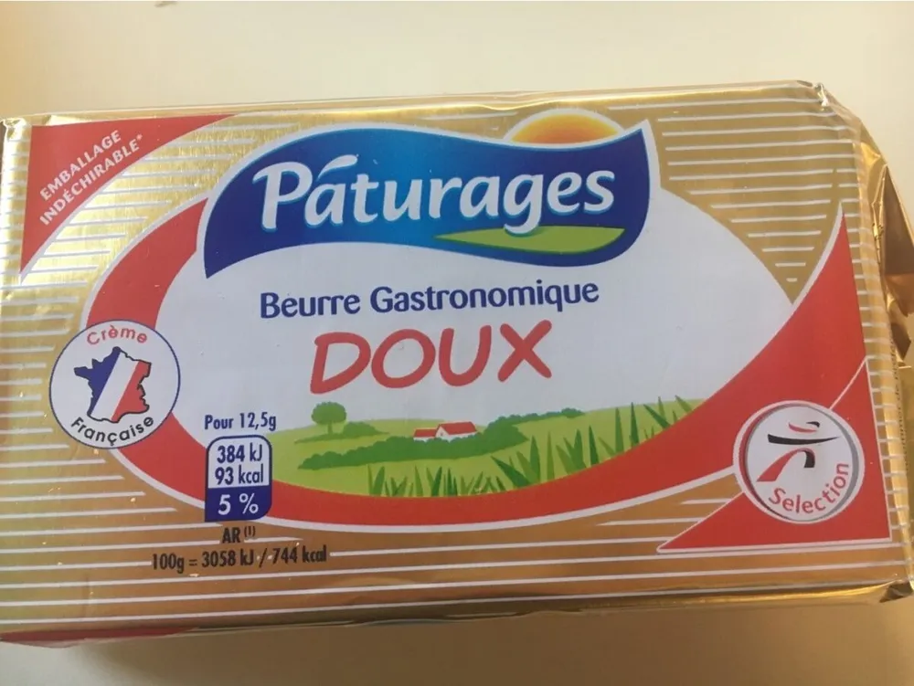 Beurre gastronomique doux