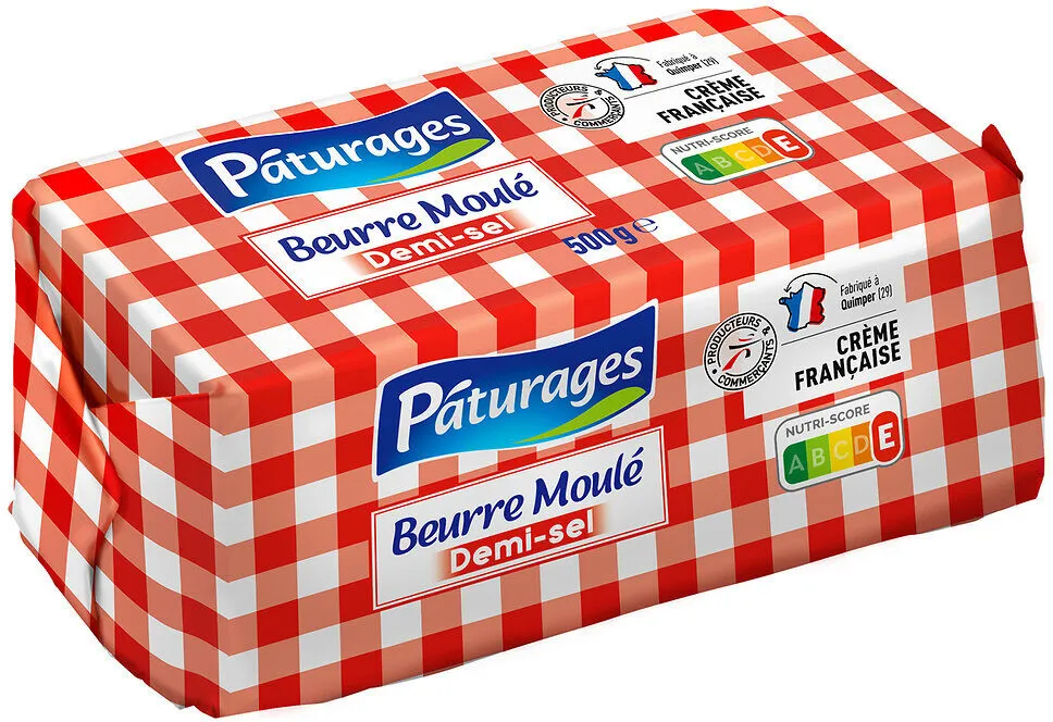 BEURRE 1/2 SEL MOULE 500g origine France