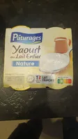YAOURT AU LAIT ENTIER POT VERRE 4X125G - nature