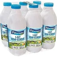 Lait uht 1/2 ecreme bt pack 6x1l