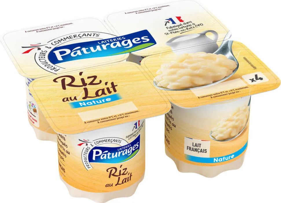 RIZ AU LAIT NATURE 4x115g
