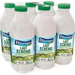 Lait uht ecreme bt pack 6x1l