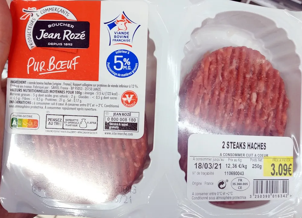 Steaks Hachés 5% MG