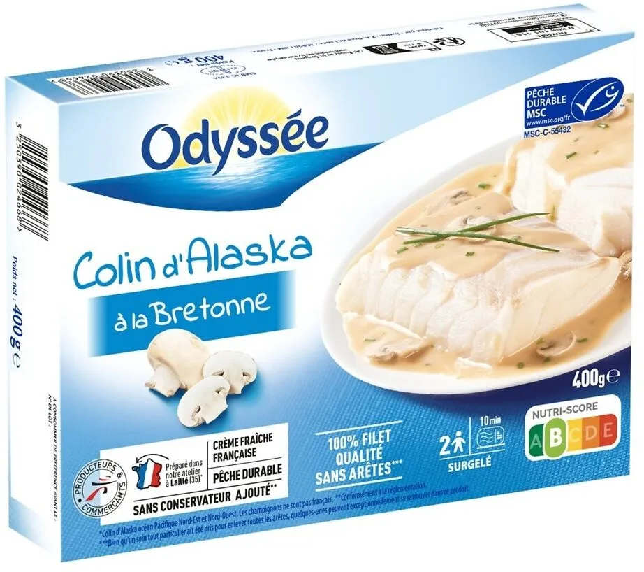 Colin d'Alaska à la bretonne MSC 400g