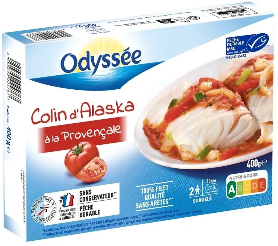 Colin d'Alaska à la provençale MSC 400g