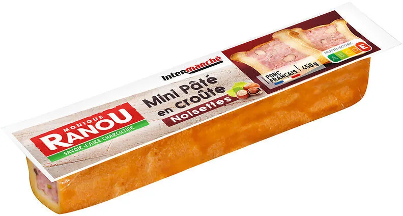 Pate en croute cocktail noisette 450g