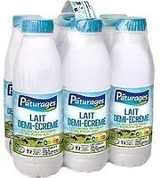Lait uht 1/2 ecreme bt pack 6x50cl