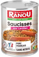Saucisses aux lentilles 420g