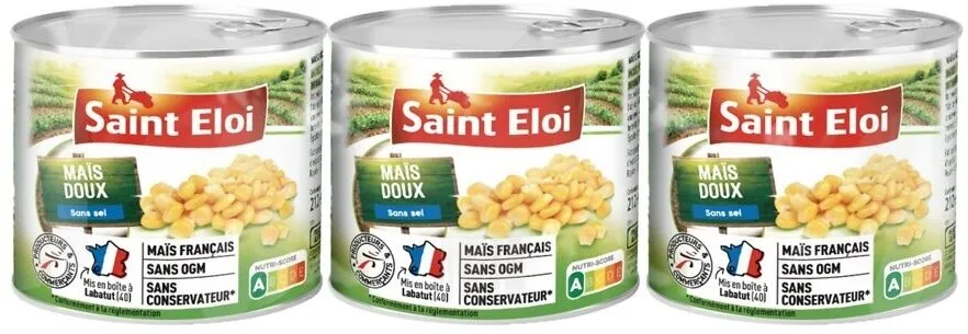 Mais doux SSA sans sel 3x1/4
