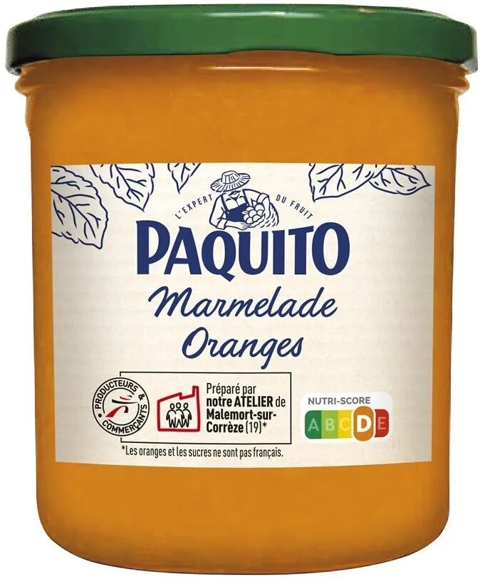 MARMELADE d'oranges 28% fruits