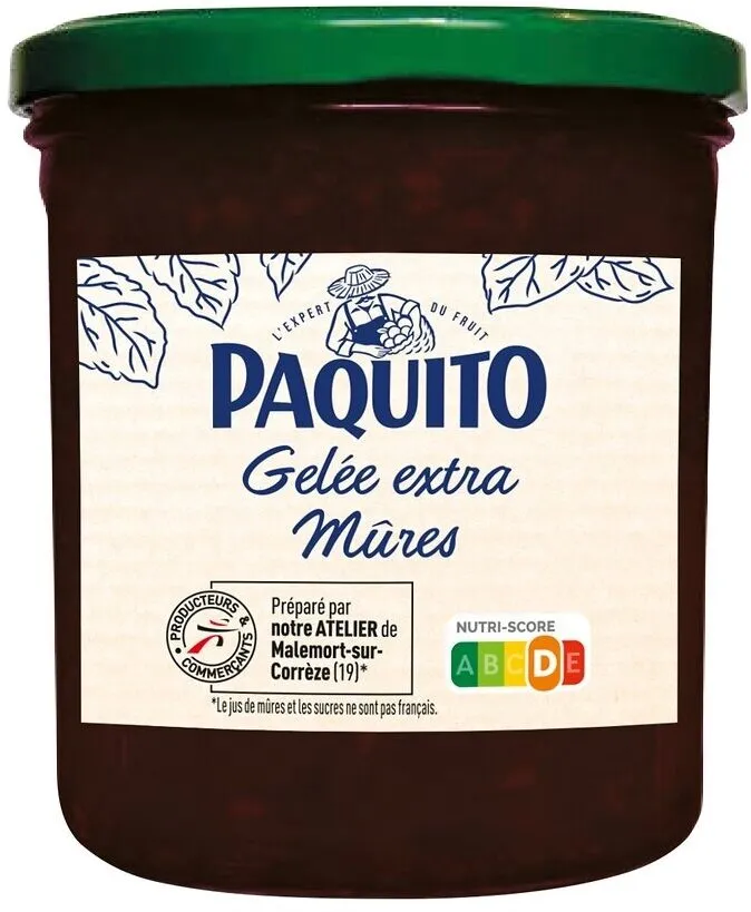 GELEE EXTRA de mûres 50% fruits
