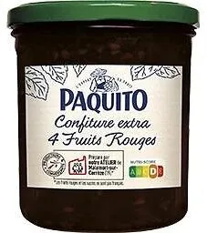 CONFITURE EXTRA 4 fruits rouges 50% fruits