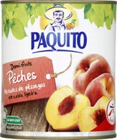 Pêches demi-fruits au sirop léger
