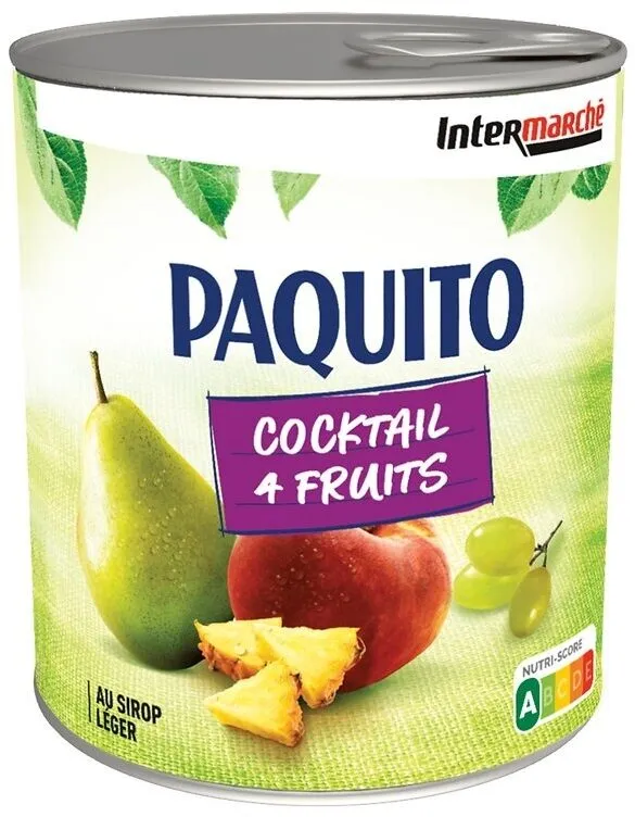 COCKTAIL DE FRUITS AU SIROP LEGER - boîte 1/2