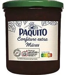 CONFITURE EXTRA de mûres 50% fruits