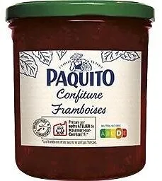 CONFITURE de framboises 50% fruits