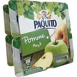 COUPELLES Compote de pommes allégée en sucres - 8 x 100 g
