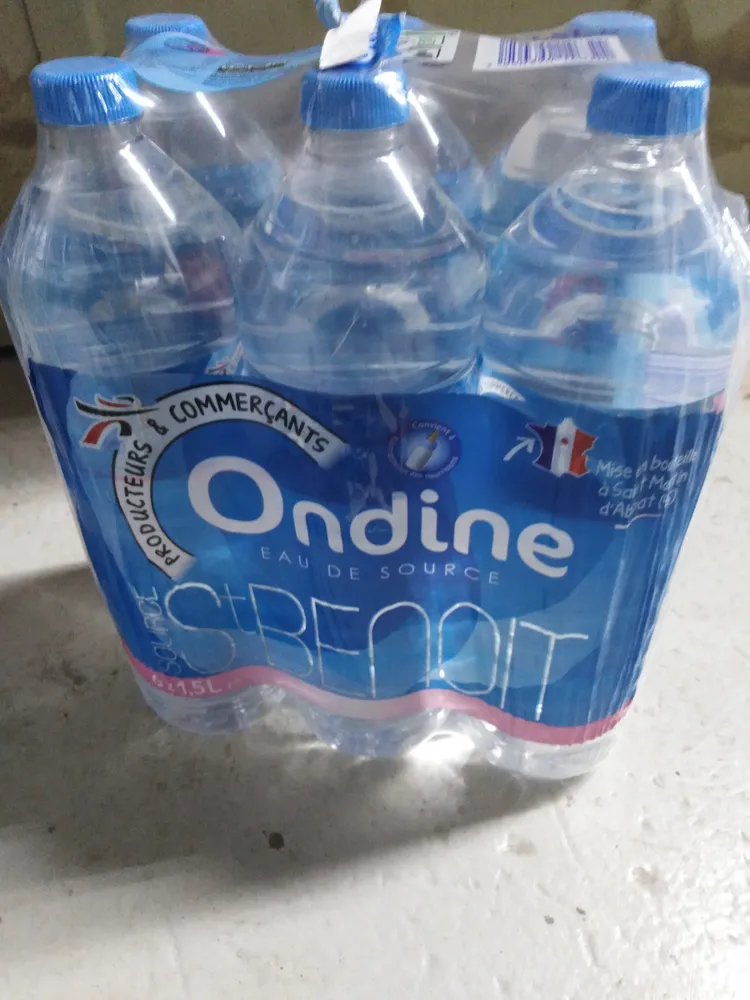 Ondine, Eau de source naturelle, le pack de 6x1.5 l 9 l