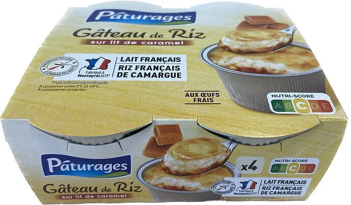 Gateau de riz sur lit de caramel 4x100g