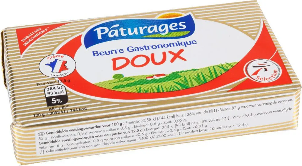Pâturages beurre gastronomique doux