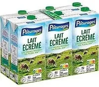Lait uht ecreme bq pack 6x1l