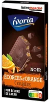 Tablette bloc chocolat noir aux écorces d'oranges - 200g