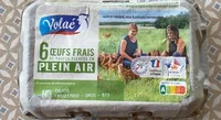 6 Œufs frais de poules Elevées en Plein Air (Calibre Gros)