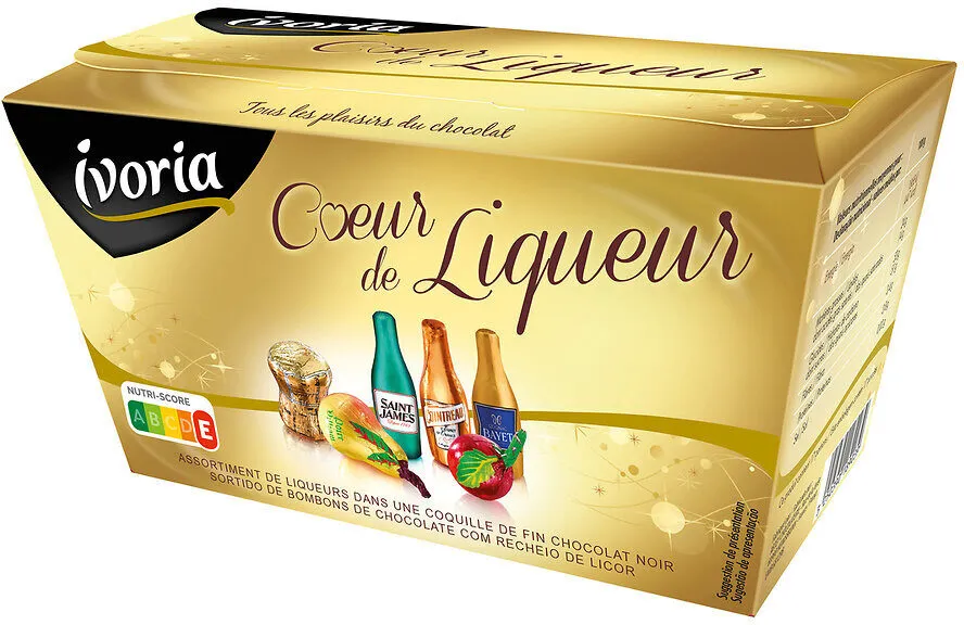 Ballotin Coeur de liqueur - 190g