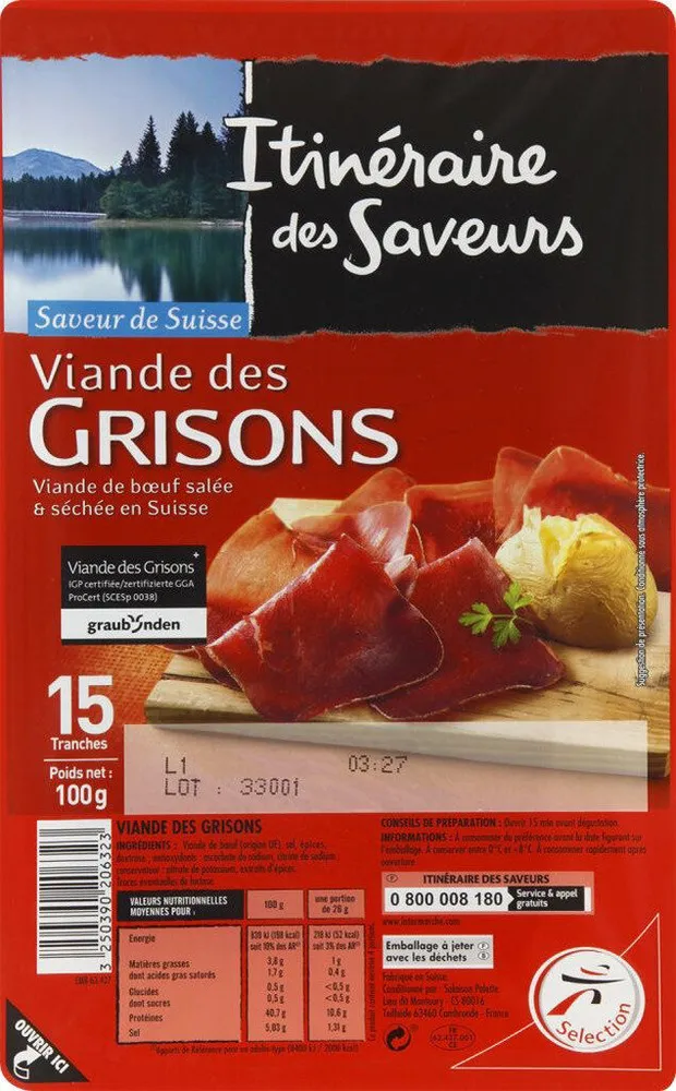 Viande des grisons