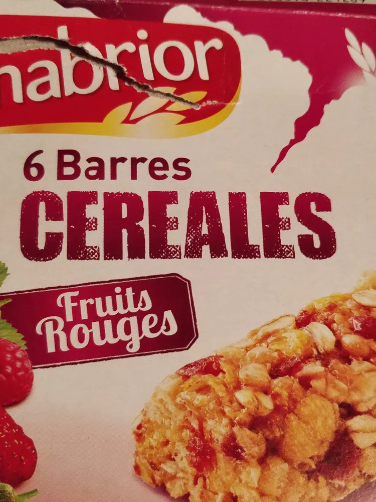 barres céréales fruits rouges x6